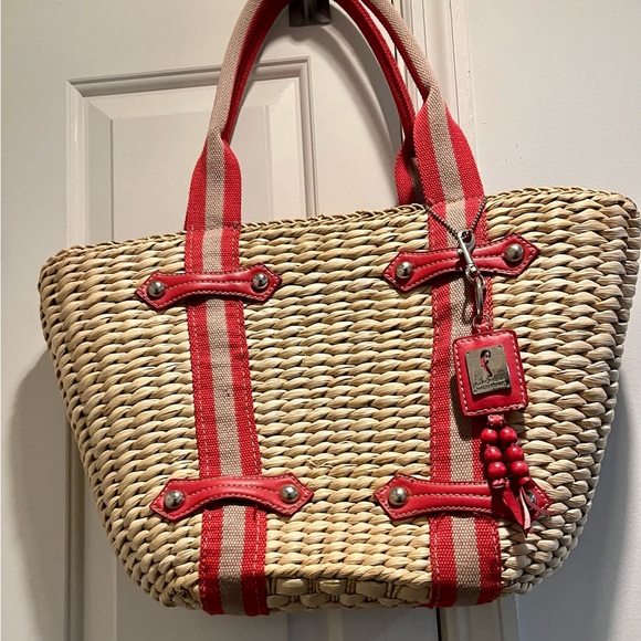 F by Fortuna Valentino straw bag - Picture 3 of 16